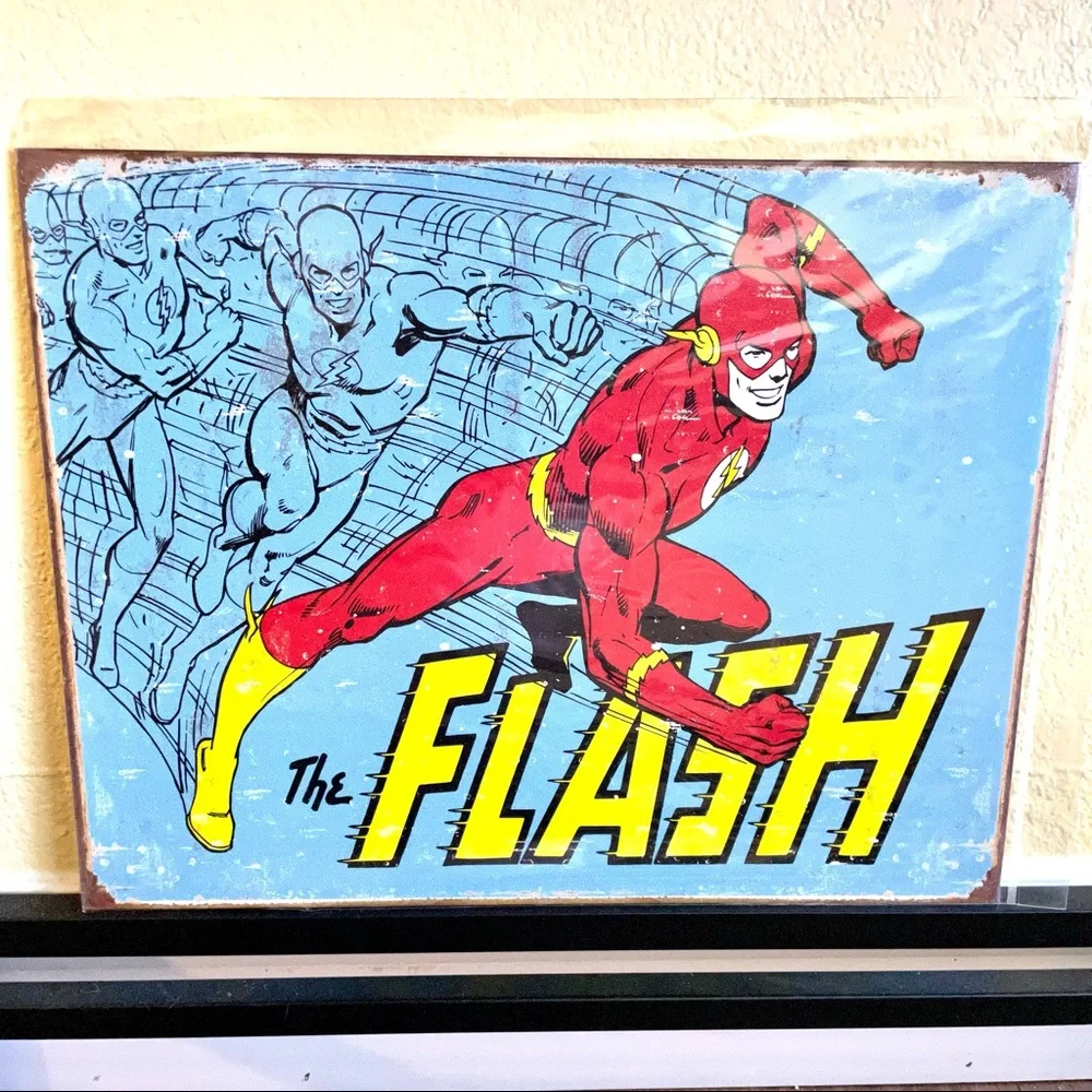 NEW The Flash Metal Sign